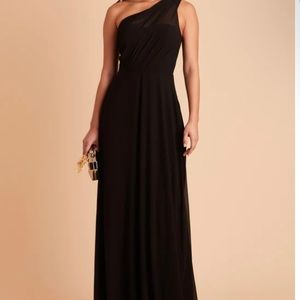 Black Chiffon Kira Dress -worn